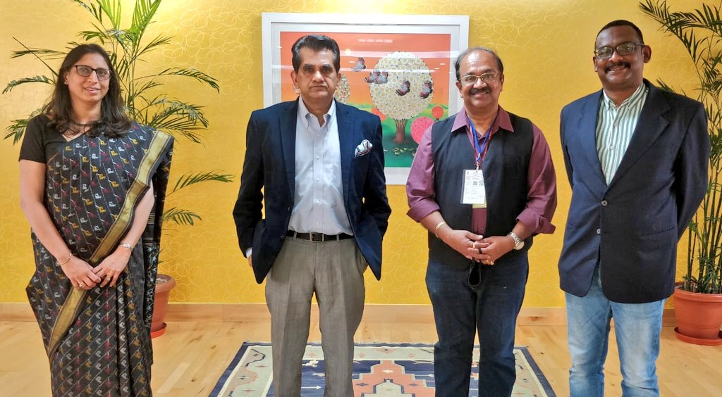 EasyInherit founders with Amitabh Kant
